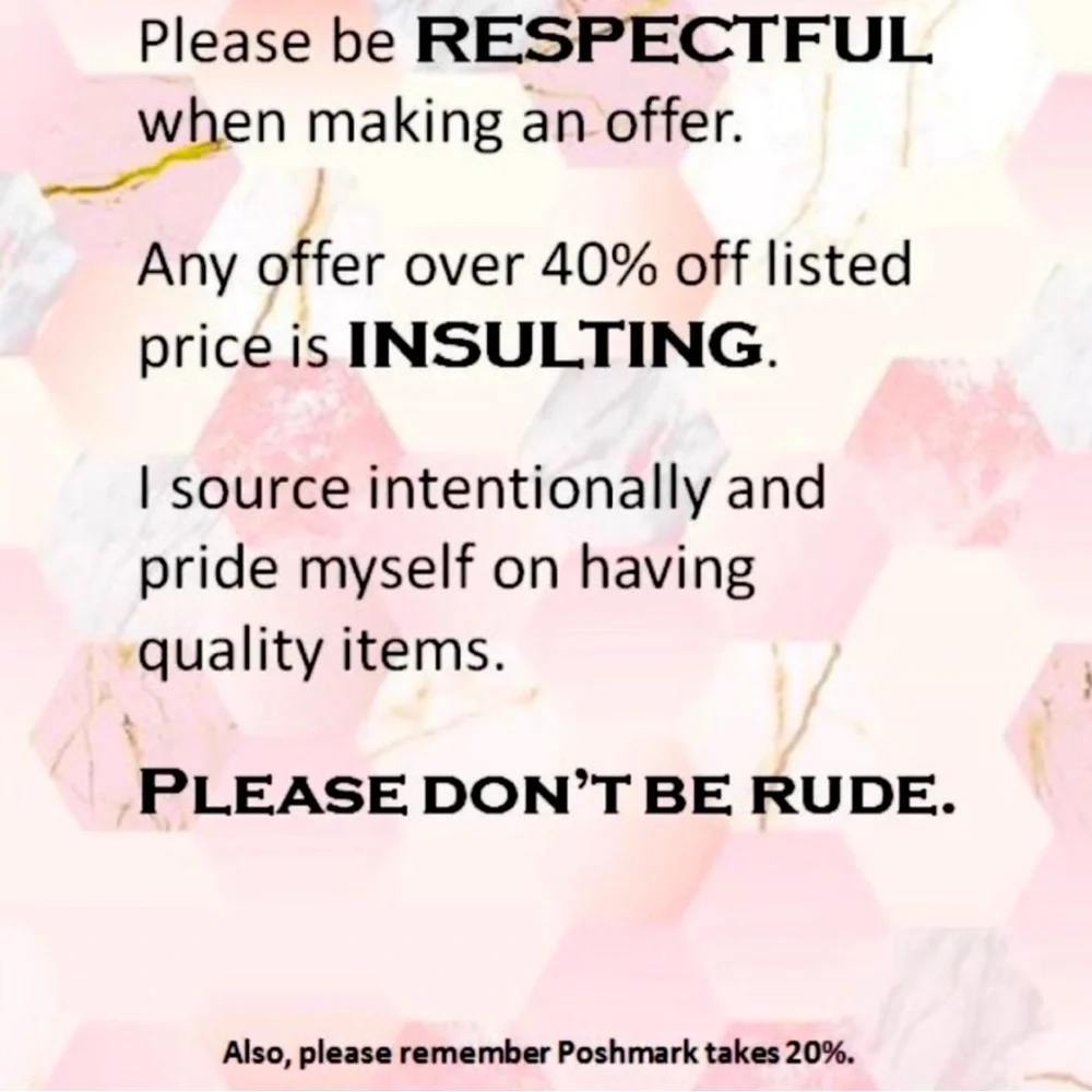 Poshmark Offer Chart - Picture 1 of 5